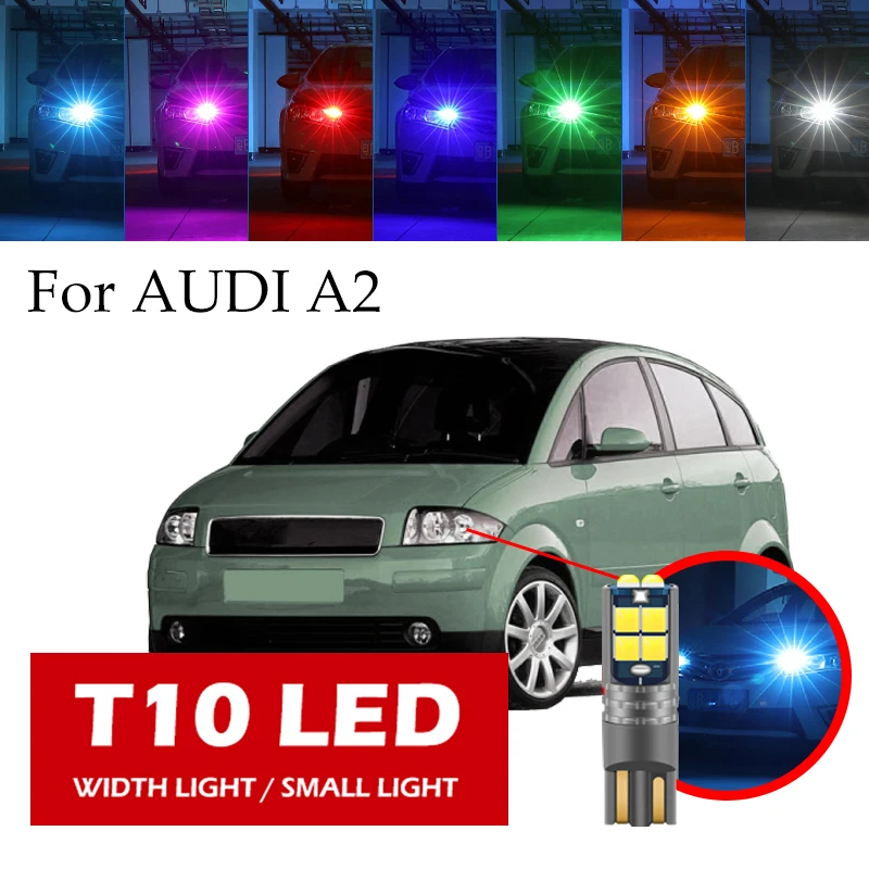 1ps T10 LED W5W For AUDI A2 Side Door Light, Small Headlight, Car Boot, License Plate Light