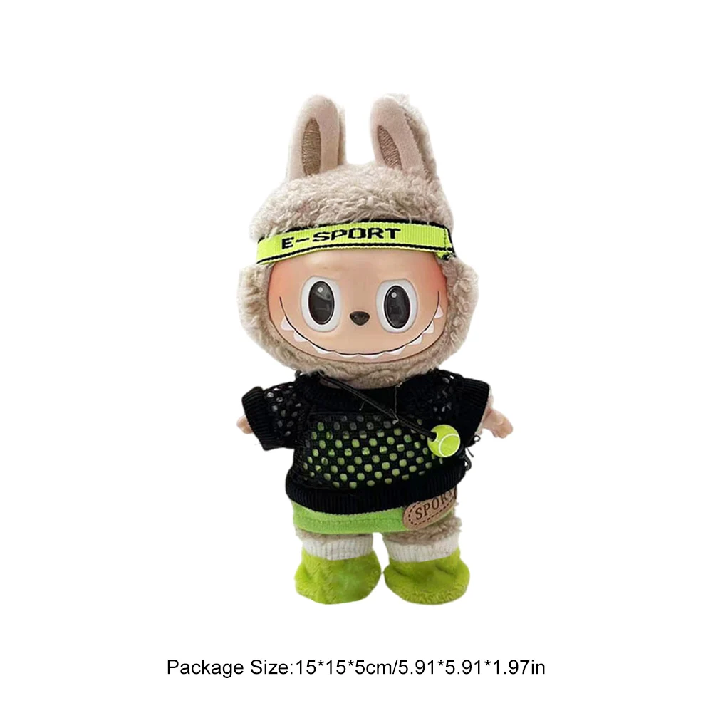 

Cute Mini Doll Clothes for Labubu 17cm Dolls Accessories No Doll Doll Clothes Outfit Dress Up Clothes for Girls Birthday Gifts