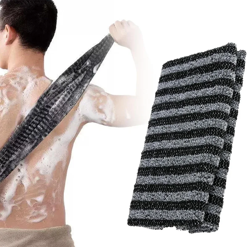 Отшелушивающая мочалка Полотенце для душа Скрубберы для спины Легко чистится Быстросохнущая Нежная Прочная для гладкой кожи Ежедневное использование