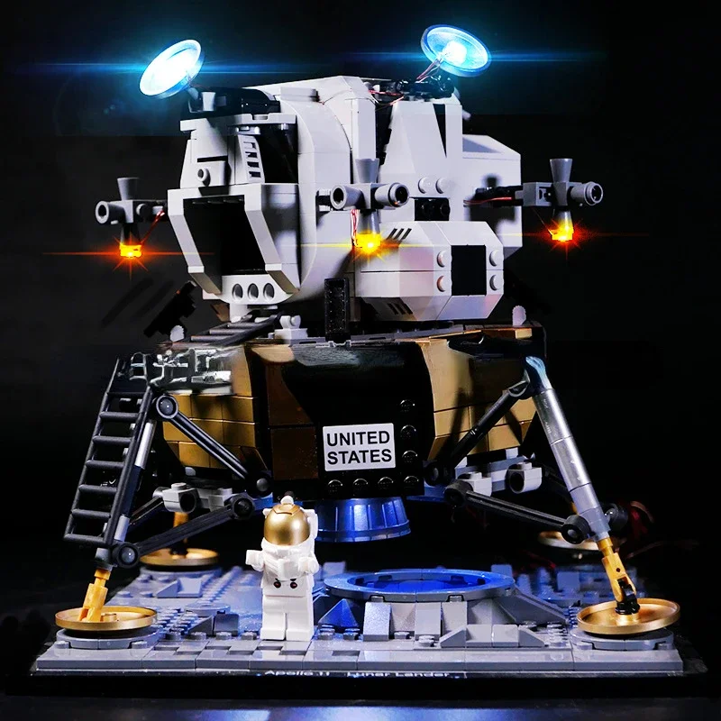 Not Included Building Blocks LED Light Kit For NASA  Apollo 11 Lunar Lander 10266 DIY Toys Gift Only Lighting Set