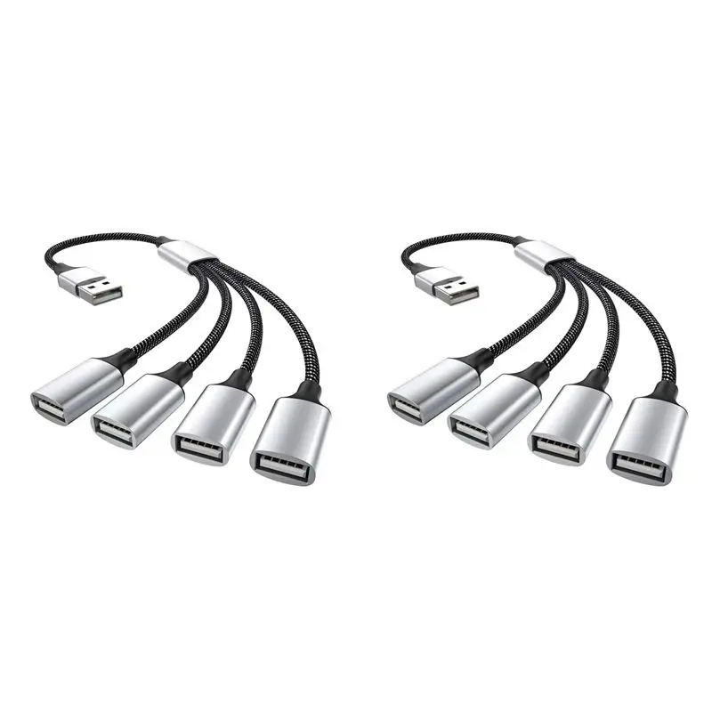 B04B-2X USB To USB 2.0 Triple USB Port HUB OTG Adapter Cable Hab Data Charging Convertor USB Extension Splitter,USB A To 4USB
