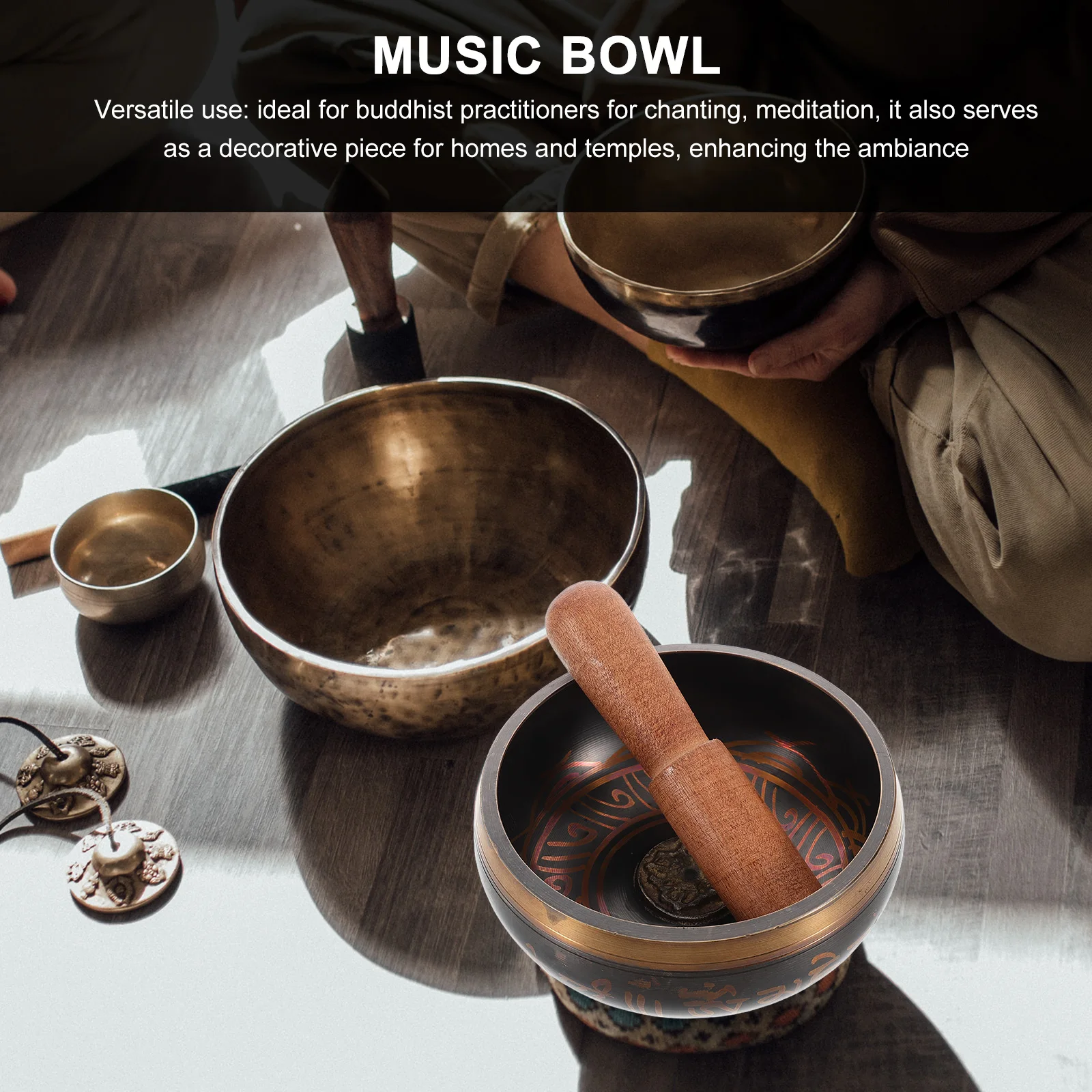 

Copper Bowl Singging Meditation Accessories Yoga Music Singing for Relaxation Sound