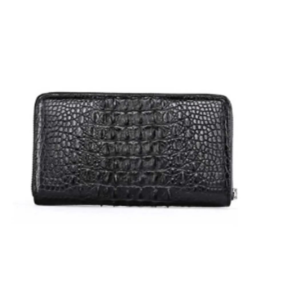 gete Crocodile bag male wallet long style men's bag business handbag men's bag zipper large capacity