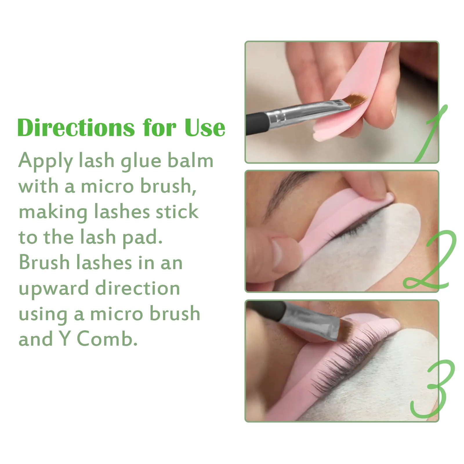 Libeauty Korea Solid Eyelash Lift Glue Fixing Adhesive Non-irritating Fragrant Eyebrow Solid Glue Lifting Lash Balm Ironing Tool