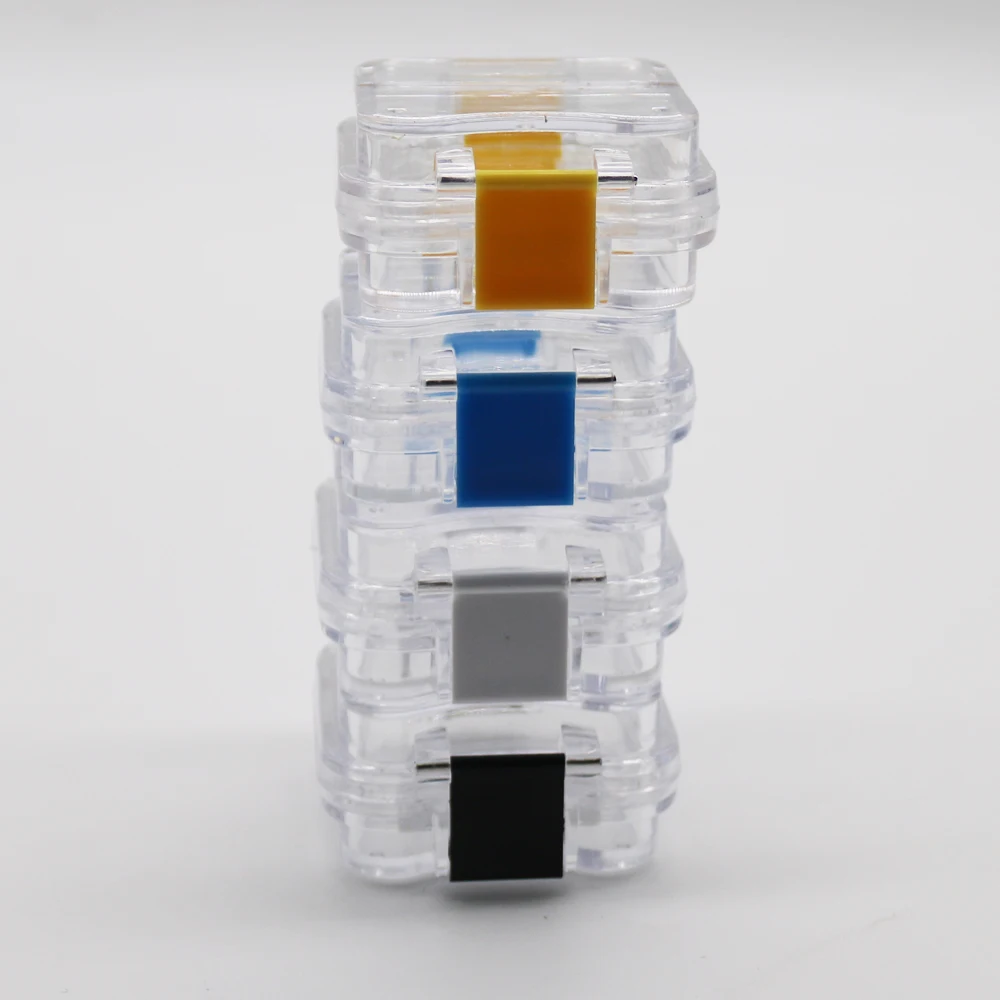 HBC Dental 1Pc Plastic denture Tooth Box with Film High Quality Denture Storage Box