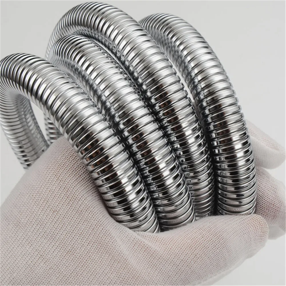 1.5 متر 2 متر خرطوم من الفولاذ المقاوم للصدأ تمديد أنبوب الحمام دش أنبوب تمديد أنبوب انبوب ماء رسم أنبوب اكسسوارات الحمام #2