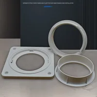 Kit de connecteur de ventilation pour sèche-linge, adaptateur de tuyau à visser, raccord pour climatiseur Portable, raccords de connecteur de conduit d'échappement 3