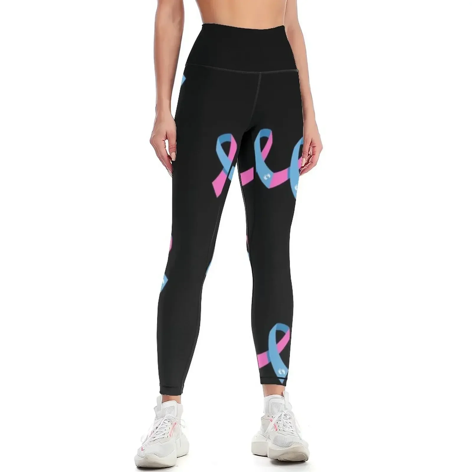 

October is National Pregnancy and Infant Loss Awareness Month Leggings Women's gym Legging sport gym wear Womens Leggings