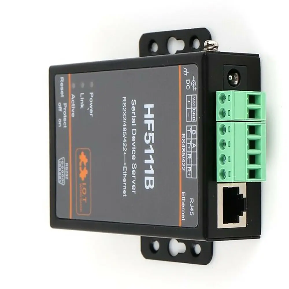 Imagem -04 - Dispositivo de Servidor Serial Hf5111b Conversor Ethernet Módulo Dtu Rs232 Rs485 Rs422