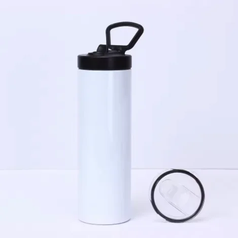 

4pcs Sublimation Water Bottle Vacuum Insulated Stainless Steel Straight Cup Portable Car Outdoor Sports Water Bottle