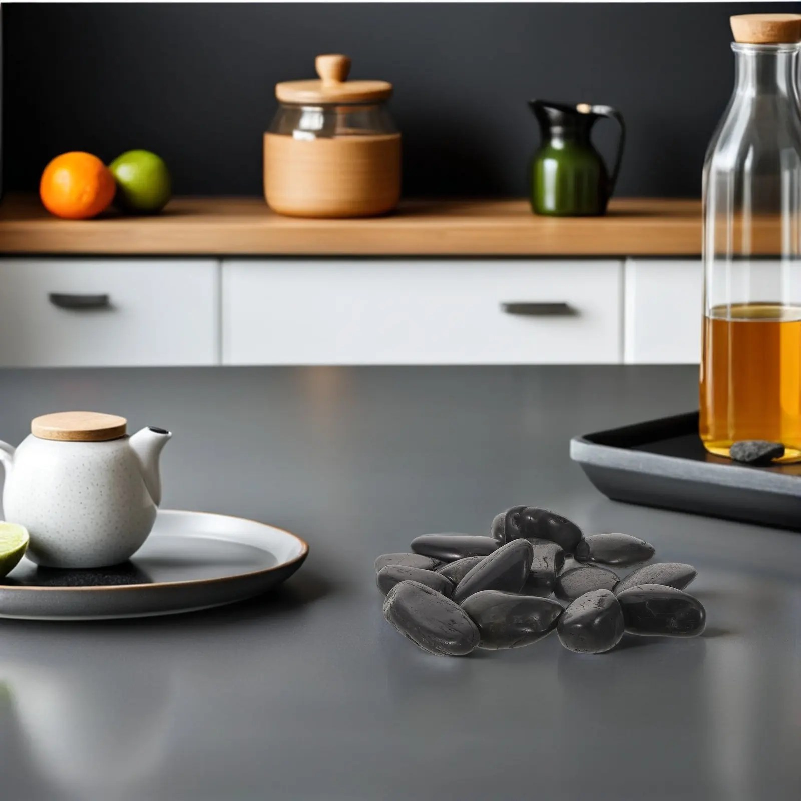 

1Set Resistant Cooking Stones Pebble Rocks for Steak Grilling Soup Food Heating Decorative Stones Garden