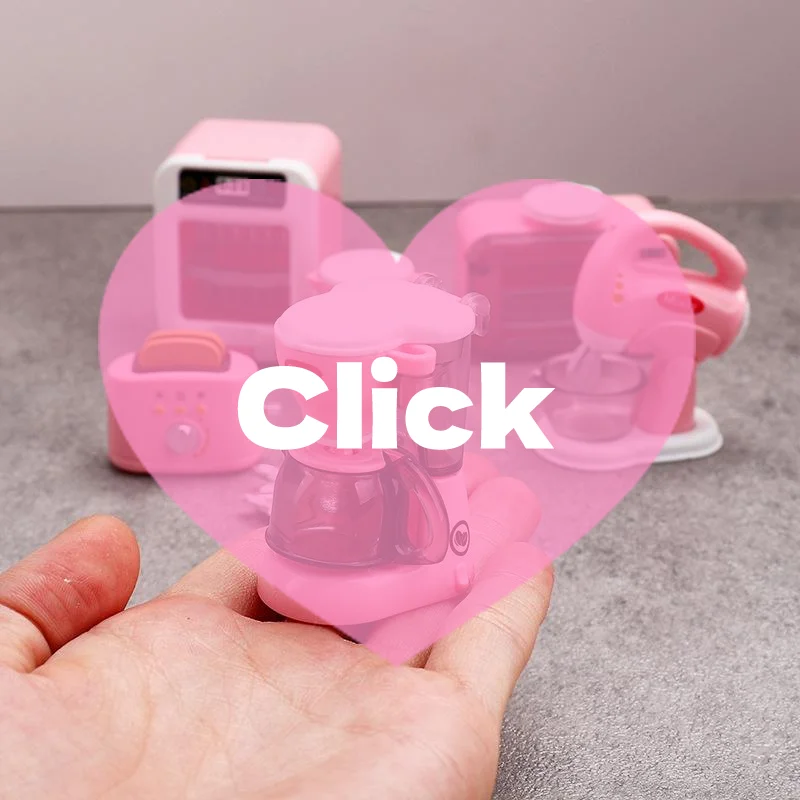 1Set 1:12 Dollhouse Miniature Coffee Machine Egg Beater Home Appliances Decor Toy Doll House Accessories