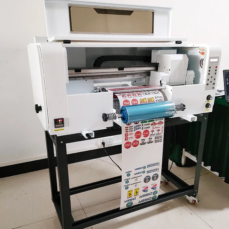 30CM A3 Uv Dtf Printer Small Flat Roll To Roll Crystal Label Coated Sticker Inkjet Printer