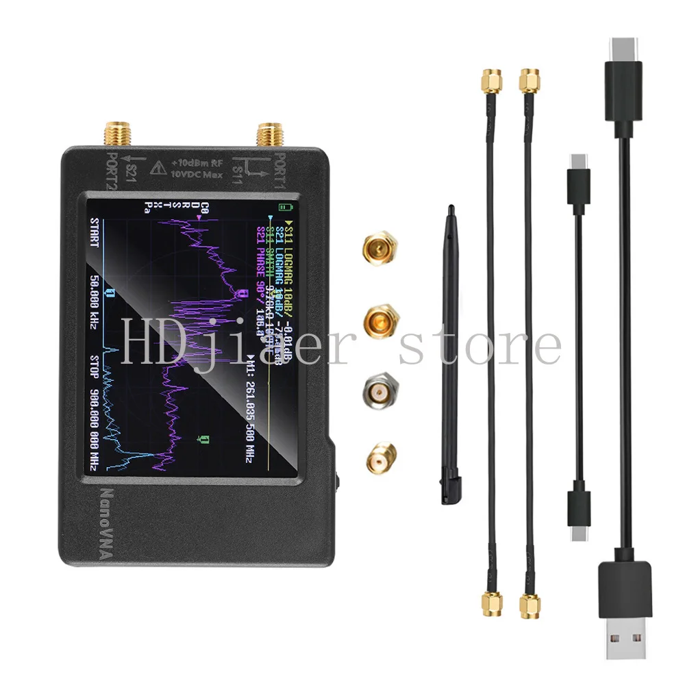 

2.8-inch NanoVHA - H Vector Network Analyzer, with ultra-wide frequency measurement from 50KHz to900MHz and ultra-high precision