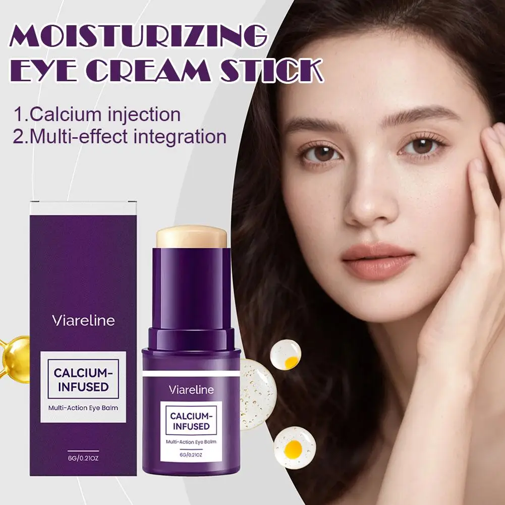 Purple Calcium Volume Multi Balm Stick Moisture Smoothing Fine Lines Firms And Lifts Eye Skin Stick Brightens& Moisturizes Skin