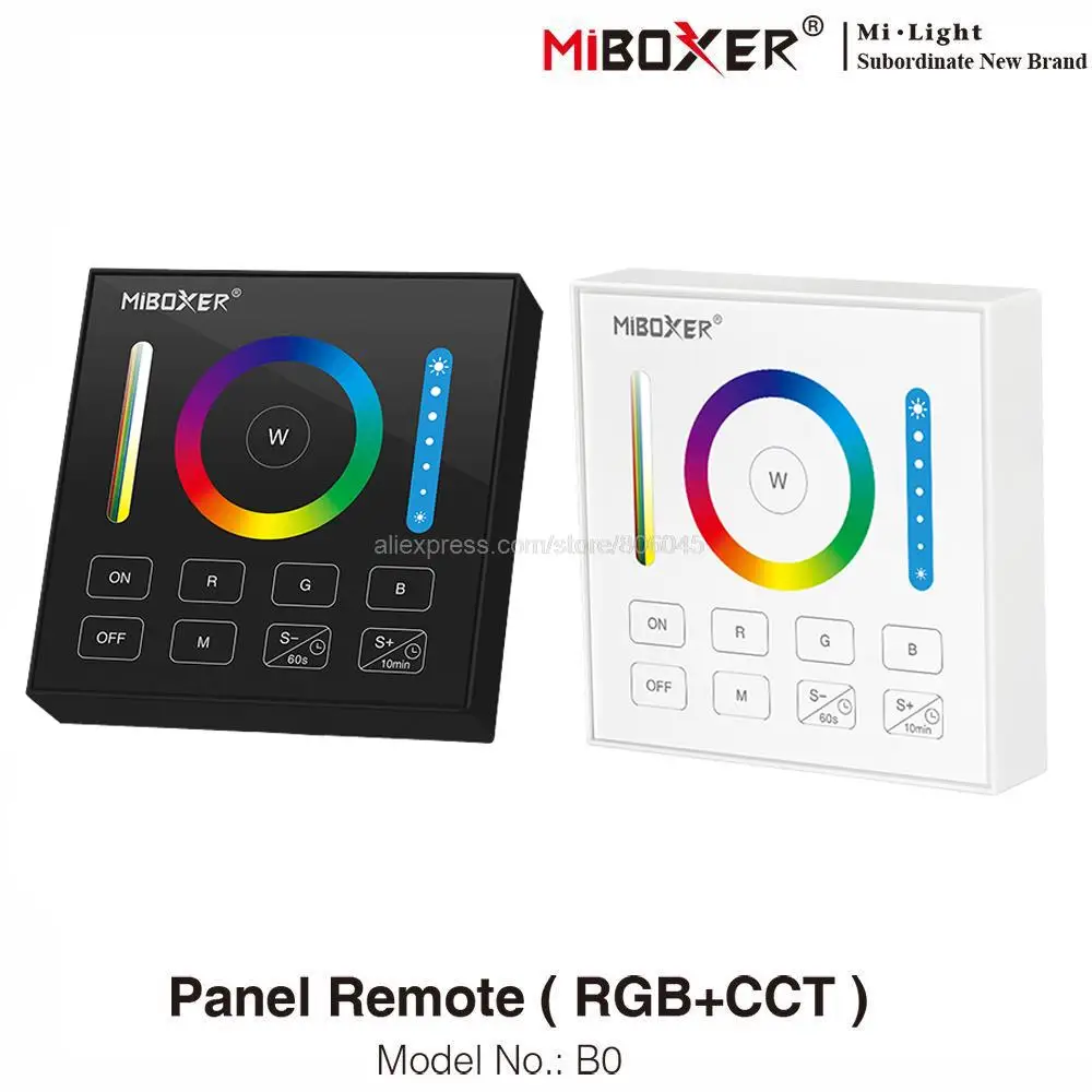 

B0 B0-B Smart Touch Panel Remote RGBCCT LED Controller With Timing Function For MiBoxer RGB RGBW RGBWW Led Lamp Light Controller