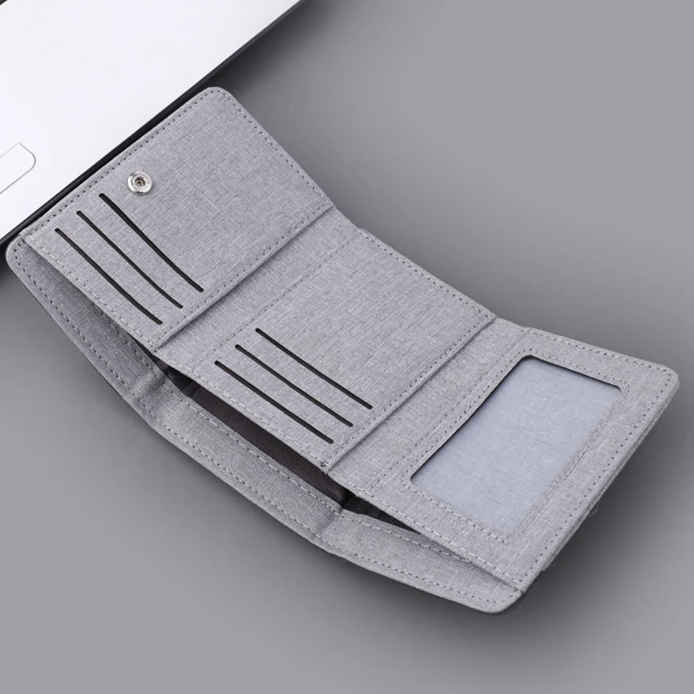 

Short Mens Card Holder Wallet Folding Small Multifunction Credit Card Case Business Id Organizer Travel Thin Lightweight Pouch