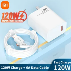 Xiaomi 120W Fast Charger 4 Ports USB PD 3.0 Type C Quick Charge Phone Charger Adapter For iPhone 15 Samsung Huawei Wall Charger