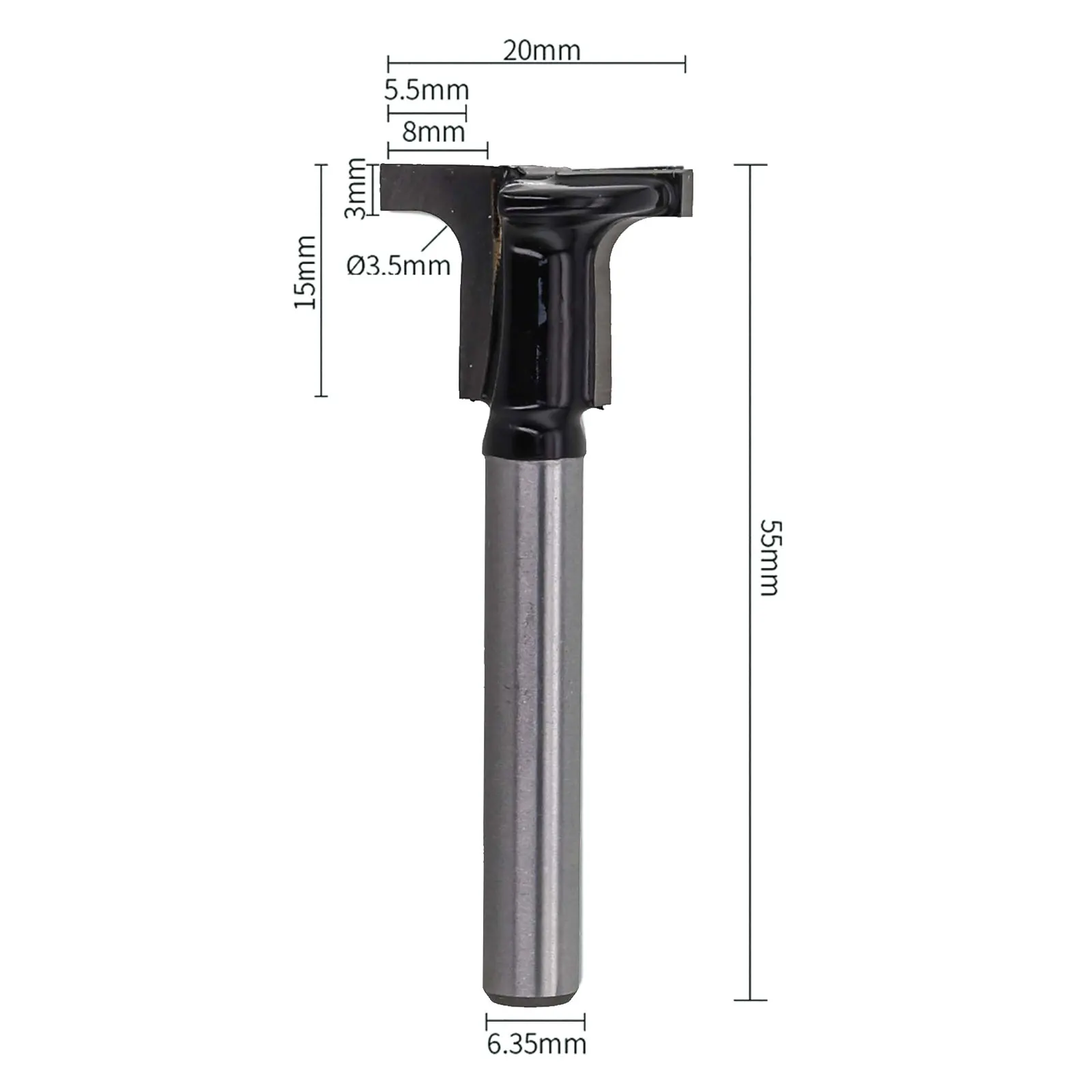 1/4 Handle Wood Veneer Carbon For Crystal Plate Curved Bending Milling Cutter Woodworking Router Bit For Trimming Machine