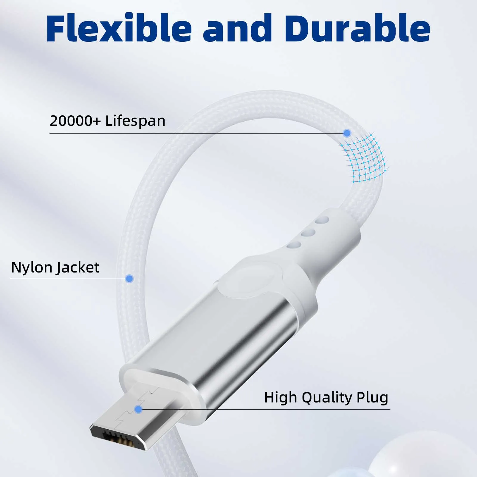 MFi معتمد البرق إلى مايكرو USB كابل محول الكاميرا OTG استيراد صور فيديو النايلون مضفر لكانون M6 سوني A7 نيكون DSLR