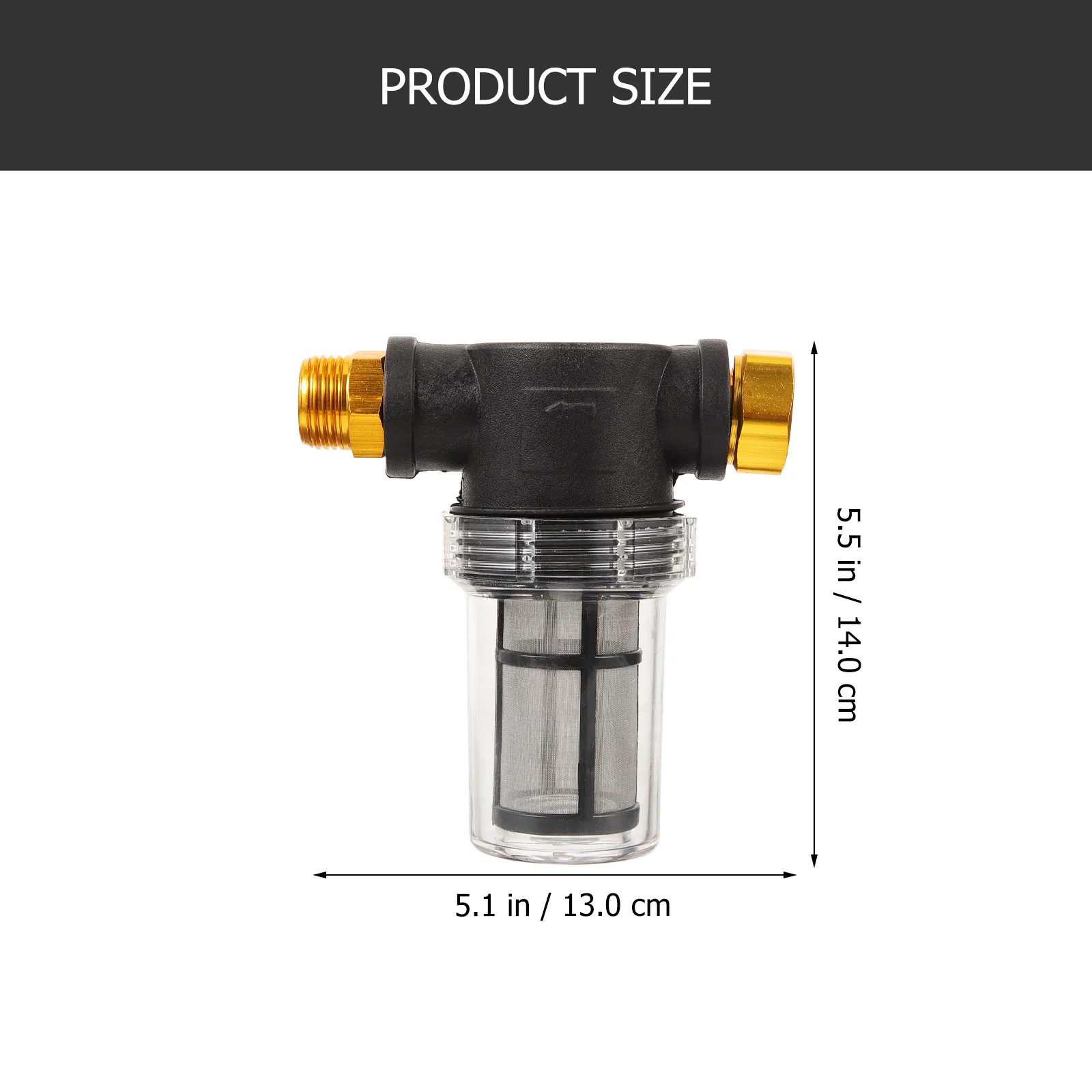 High Pressure Washer 3 4 Inch 11.5 Threads 100 Mesh Garden Hose Sediment Filter for Cleaning Machine Portable Inlet Filtration