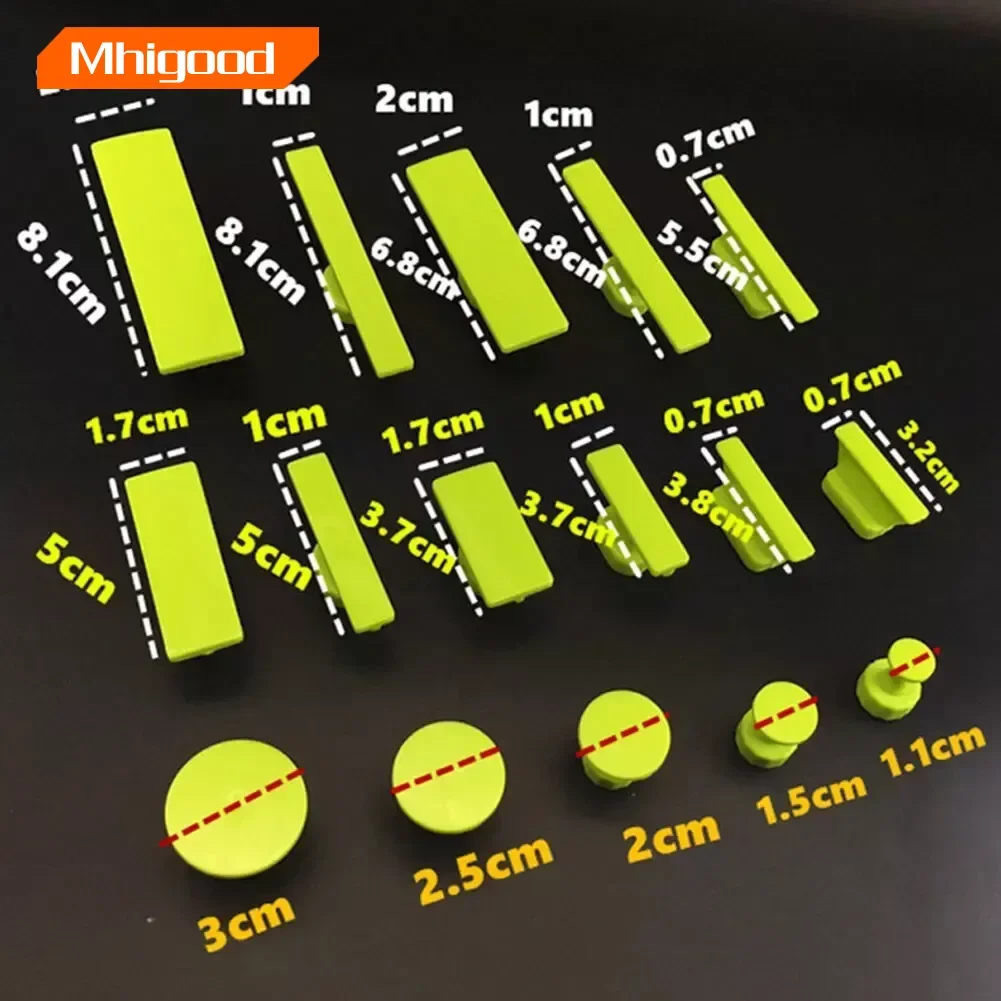 32pcs Paintless รถ Body Dent Removal ดึงแท็บใช้งานร่วมกับ T สไลด์ค้อนพื้นผิวโลหะรถยนต์ซ่อมเครื่องมือ