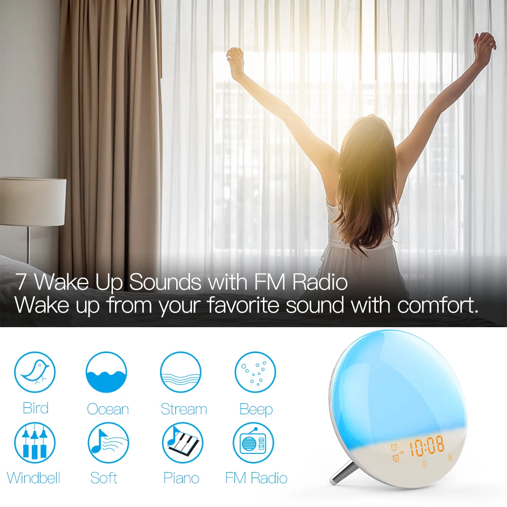 WiFi Wake Up Smart Light Alarm - Smart Home Simulation review and price