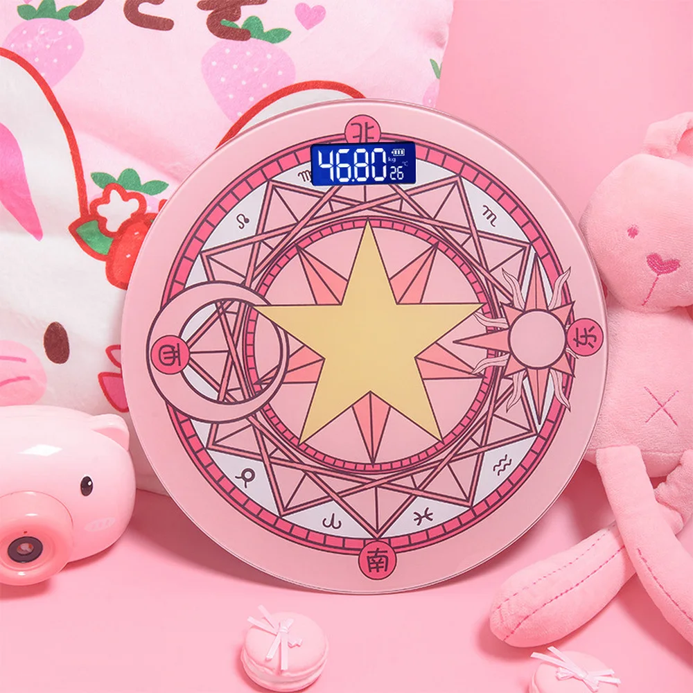 

Magic Girl Cardcaptor Sakura Electronic Scale Cute Sailor Moon Weight Scale Anime Peripheral Creative Gift