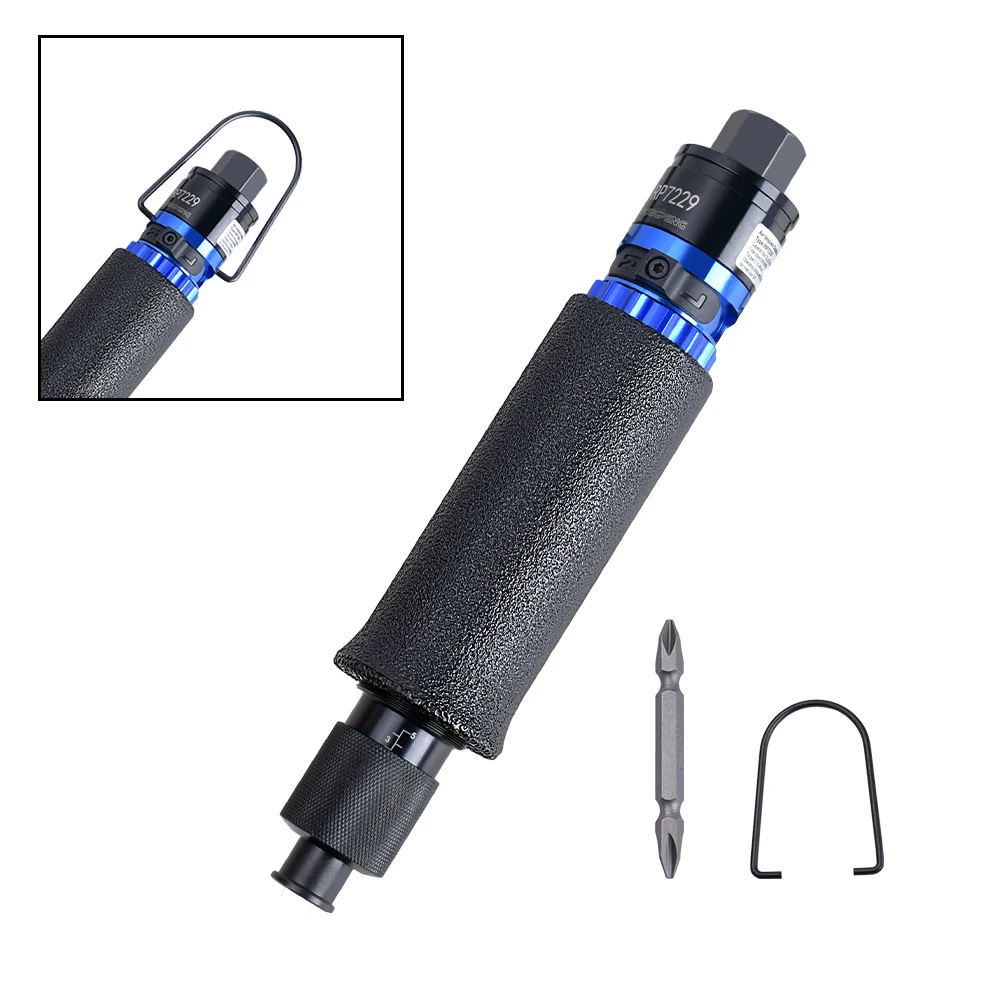 

RONGPENG 0.75 - 4N.M Torque Half Auto Air Screwdriver - 800RPM Reversible Professional-Grade Precision Instrument for Demanding