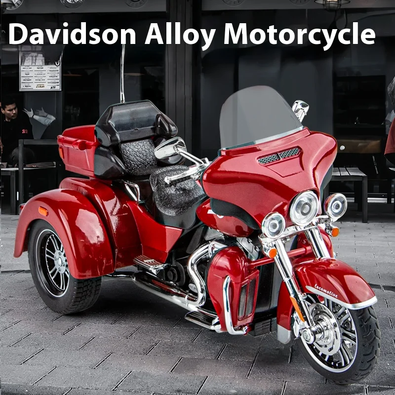 1:9 TRI GLIDE ULTRA Tricycle Alloy Diecast Model Motorcycle Collecting Hobby Classic Ornament Gift Friend