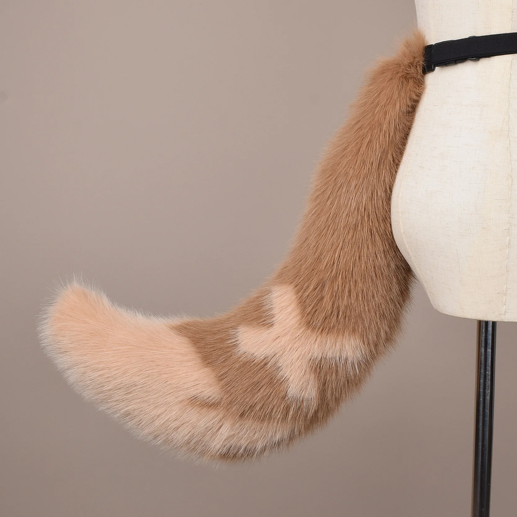 Cola de zorro y gato peluda grande de 70CM para Comic-Con Kawaii, diseño de corazón de estrella de Lolita, accesorios de fiesta para niños, accesorios de Cosplay de cola de Fursuit