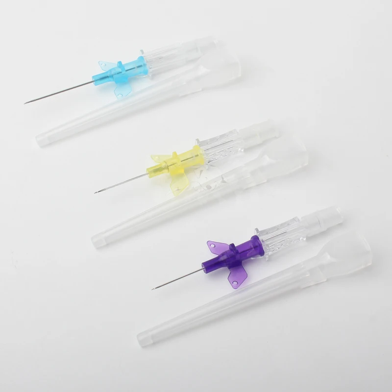 50pcs IV Cannula with Wing Intravenous Injection Catheter 22G 24G 26G For Pet Dog Cat Animals Veterinary Suppliers