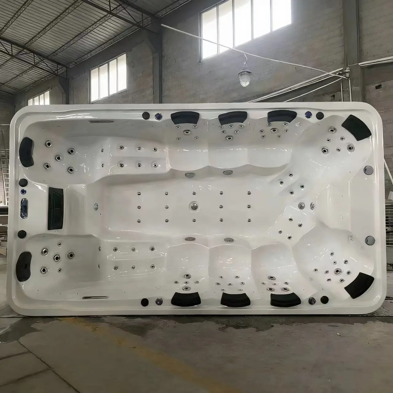 8-10 Person Outdoor Hot Tub With Led Lights Hot Tub Spa And Jacozi Whirlpool Bathtub Backyard Massage Jacozi Spa With Tv