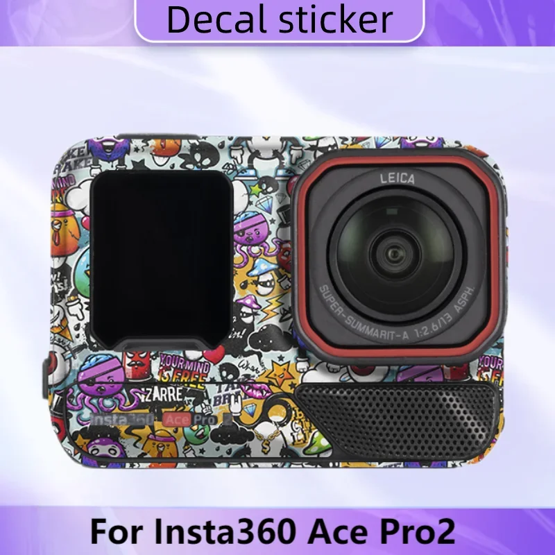 For Insta360 Ace Pro2 Decal Skin Action Camera Vinyl Wrap Film Protector Coat Insta 360 Ace Pro 2