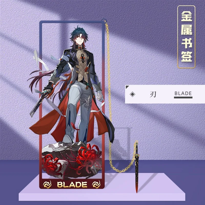 1Pc Anime gra Honkai: Star Rail Kafka Imbibitor Lunae metalowa zakładka artykuły papiernicze piękne prezenty dla chłopców i dziewcząt ozdoby