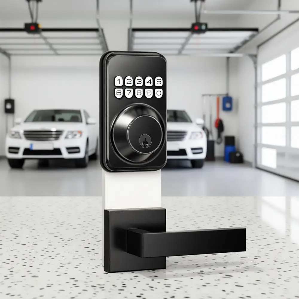 

Дверной замок с 2 ручками-рычагами, кодовый замок с автоматической блокировкой, защита от взлома, цифровой кодовый замок, комплект ручек для входной двери