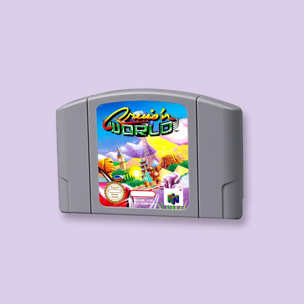 

for Cruis'n World 64bit game card for EUR PAL version N64 video game console English language