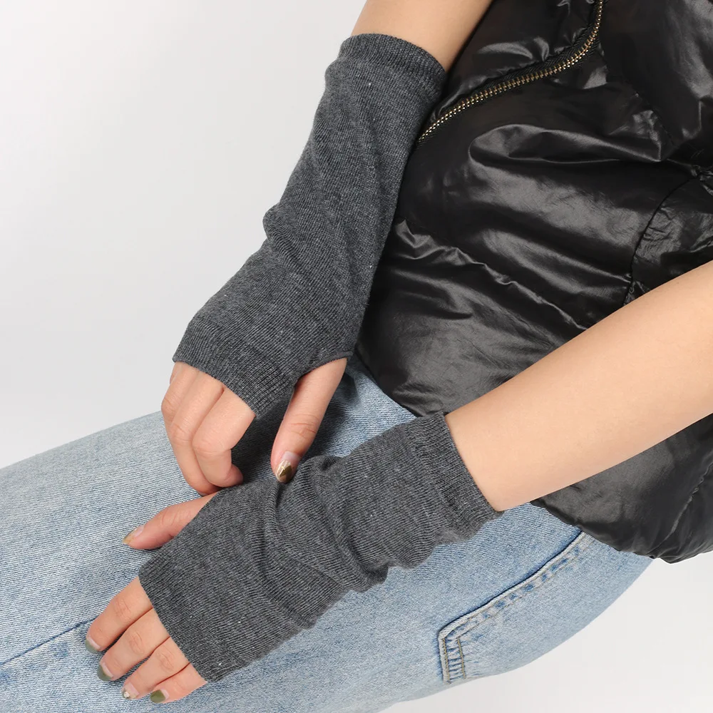 니트 핑거리스 장갑 코스프레 팔토시 줄무늬 손목 워머 어린이용 애니메이션 스포츠 통기성 얇고 신축성 있음