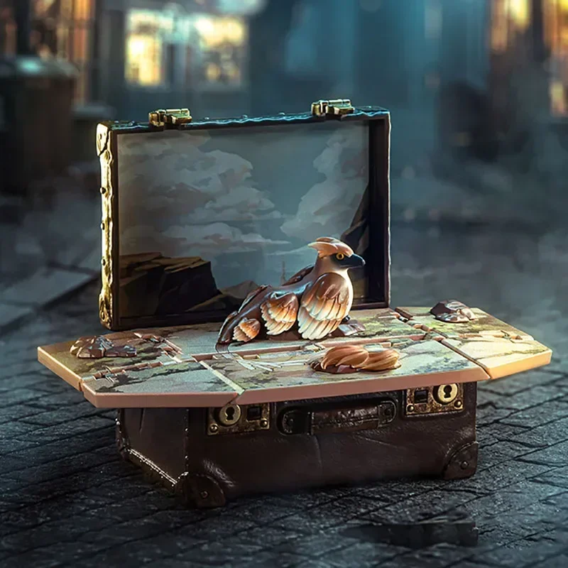 POPMART Fantastic Beasts Series صندوق أعمى اللعب صندوق غامض تخمين حقيبة دمية لطيف أنيمي الشكل سطح المكتب الحلي جمع
