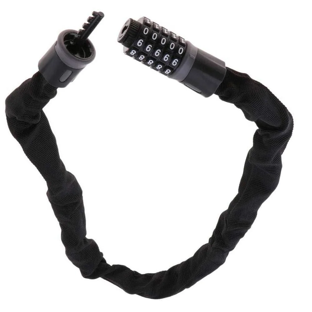 Universal 5-Digit Combination Bike Chain Lock Motorcycle Chain Lock Vehicle Security Lock - view 6
