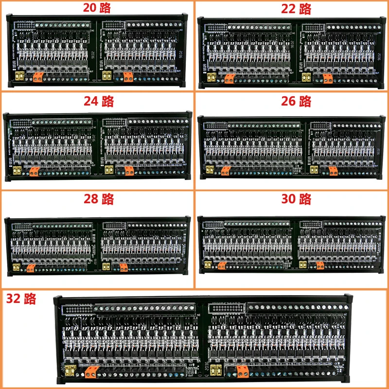 1pcs 4-32 Channels 3a Dc Transistor Amplifier Board Output Plc Load Io Port Mcu Optocoupler Isolation Solenoid Valve Pnp Npn