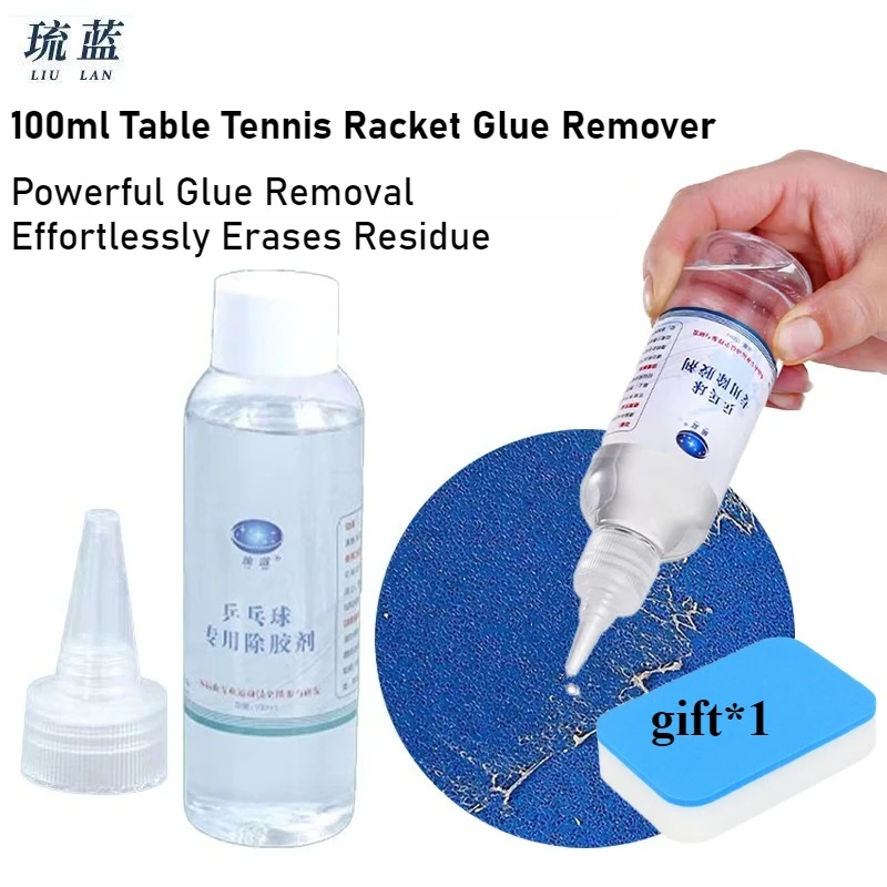 

LIU LAN 100ML Table Tennis Racket Glue Remover Fast & Residue-Free Eco-Friendly Non-Toxic with Dropper Cap for Easy Application