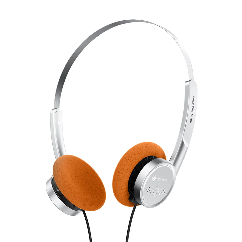 Snowsky FiiO Wind 3.5mm ON-Ear Headphones for Recording Gaming with Microphone 40mm Diaphragms driver HiFi Sound