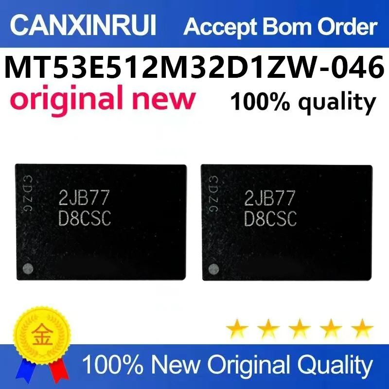 （5pcs-100pcs）Brand new original MT53E512M32D1ZW-046 WT: B silk screen D8CSC storage chip BGA200
