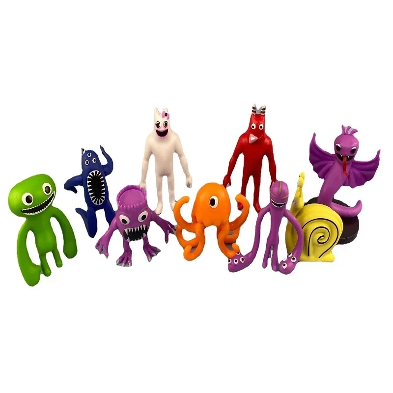 9pcs/set Garten of Banban Action Figure Toys PVC Game Nabnab Hunter Tim Silent Steve Plushies Dolls Children Birthday Gifts