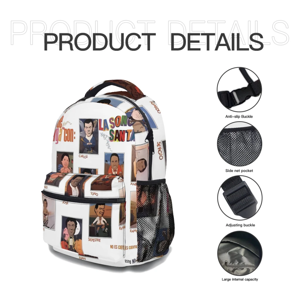 La Sonora Santanera album 1974 New Female Fashion High Waterproof College Backpack Laptop Travel Book Bag 17inch