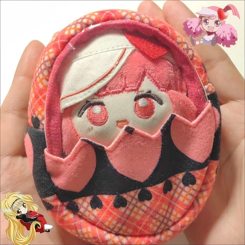 

Shugo Chara 9cm Doll Bag Sweetheart Egg Shaped Baby Bag Checkered Storage Bag Pendant Wallet Backpack Pendant Gift