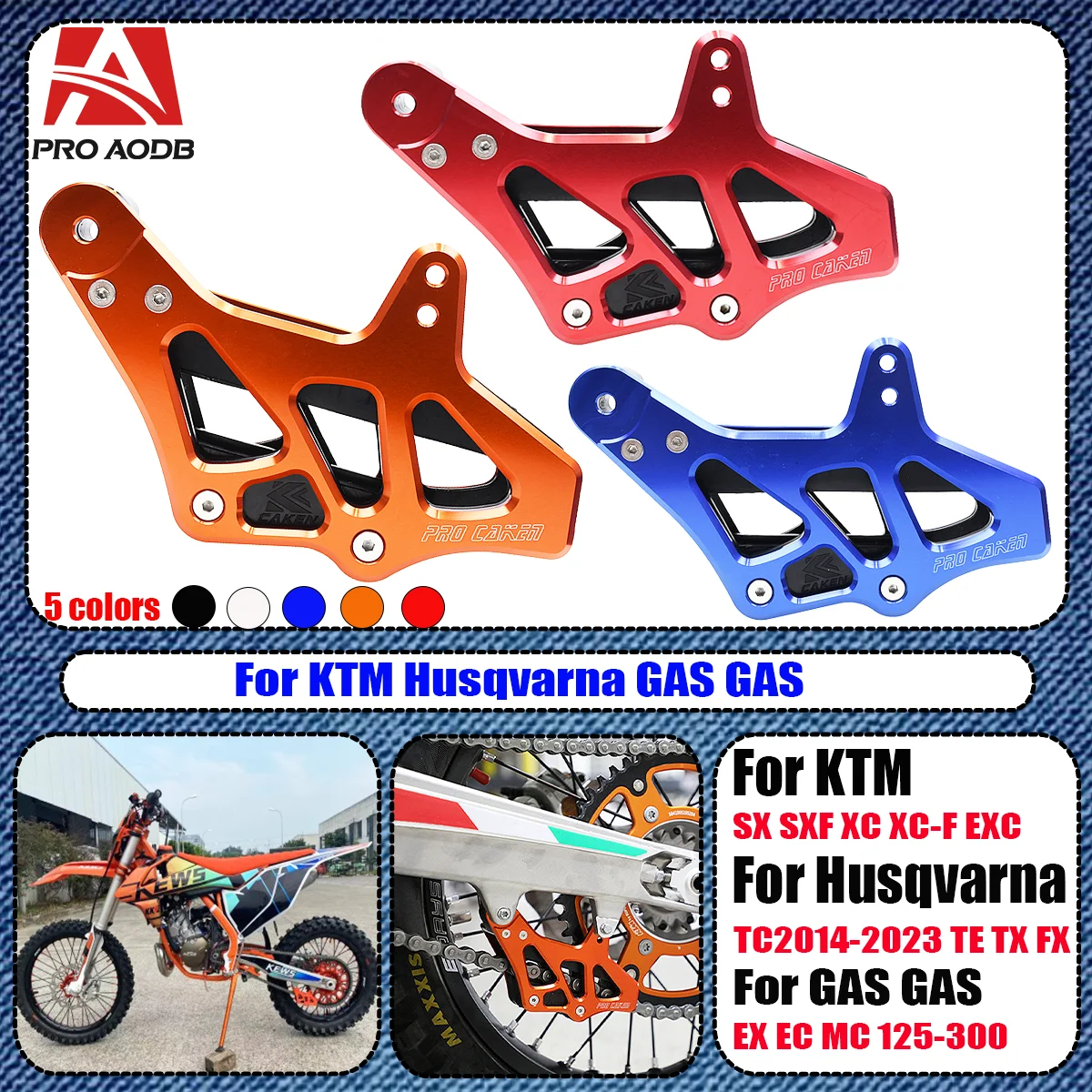 

Motocross Chain Guide Guard For KTM EXC EXCF SX SXF XCF XCFW For Husqvarna TC TE FE 125 250 300 350 450 500 2008-2023