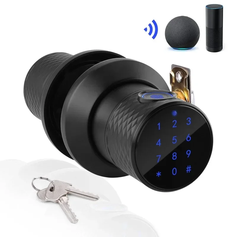 Keyless Smart Door Lock Biometric Touch Keypad Electronic Entry Knob Deadbolt