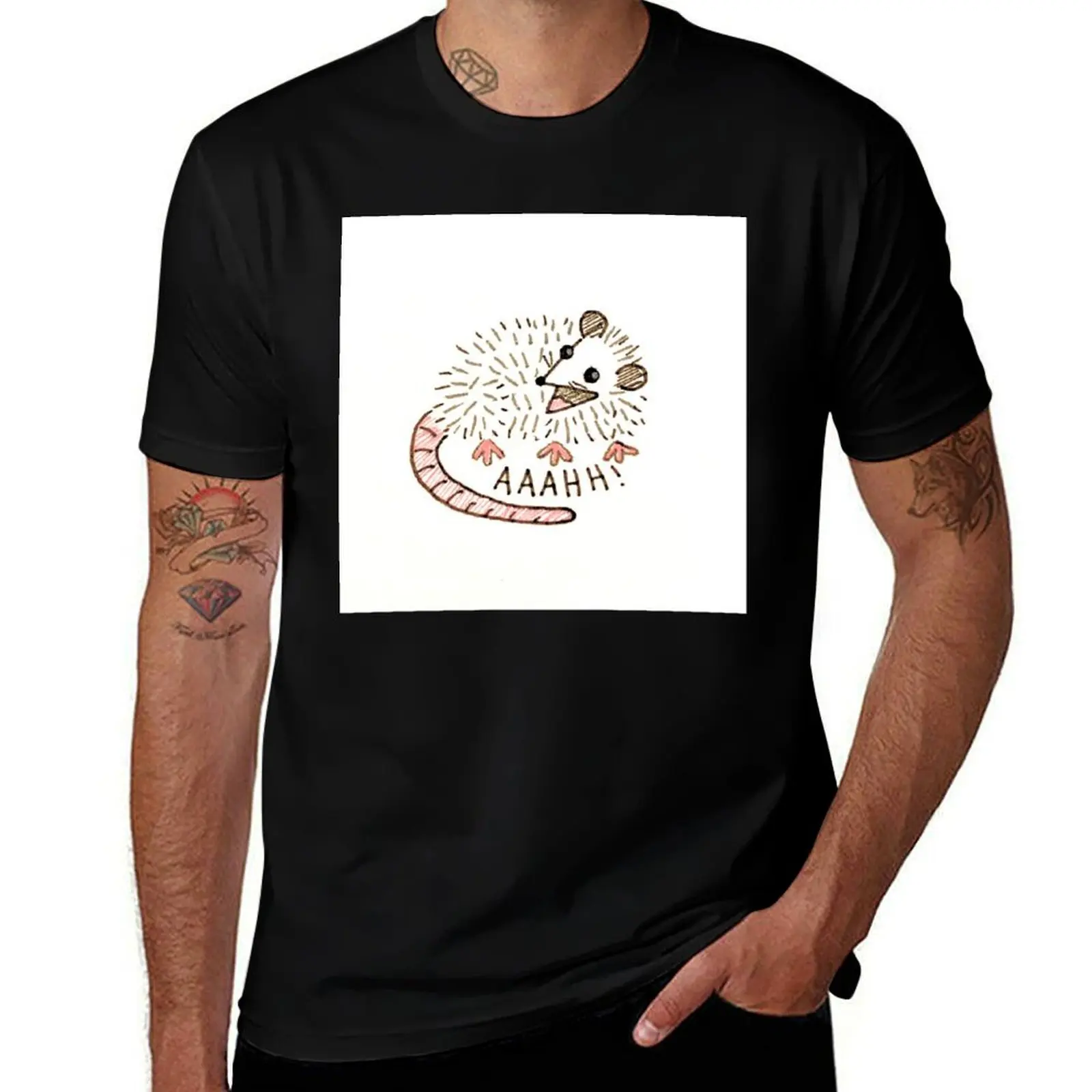 

Screaming oppossum T-Shirt oversized t shirt anime t shirts sports fans designer t shirt men